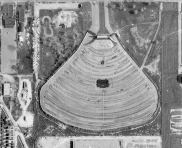 Bel Air Drive-In Theatre - Old Aerial (newer photo)